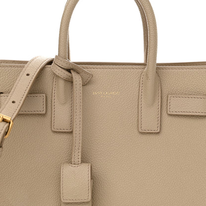 Saint Laurent Grained Calfskin Nano Sac De Jour Sea Salt 8 of 14