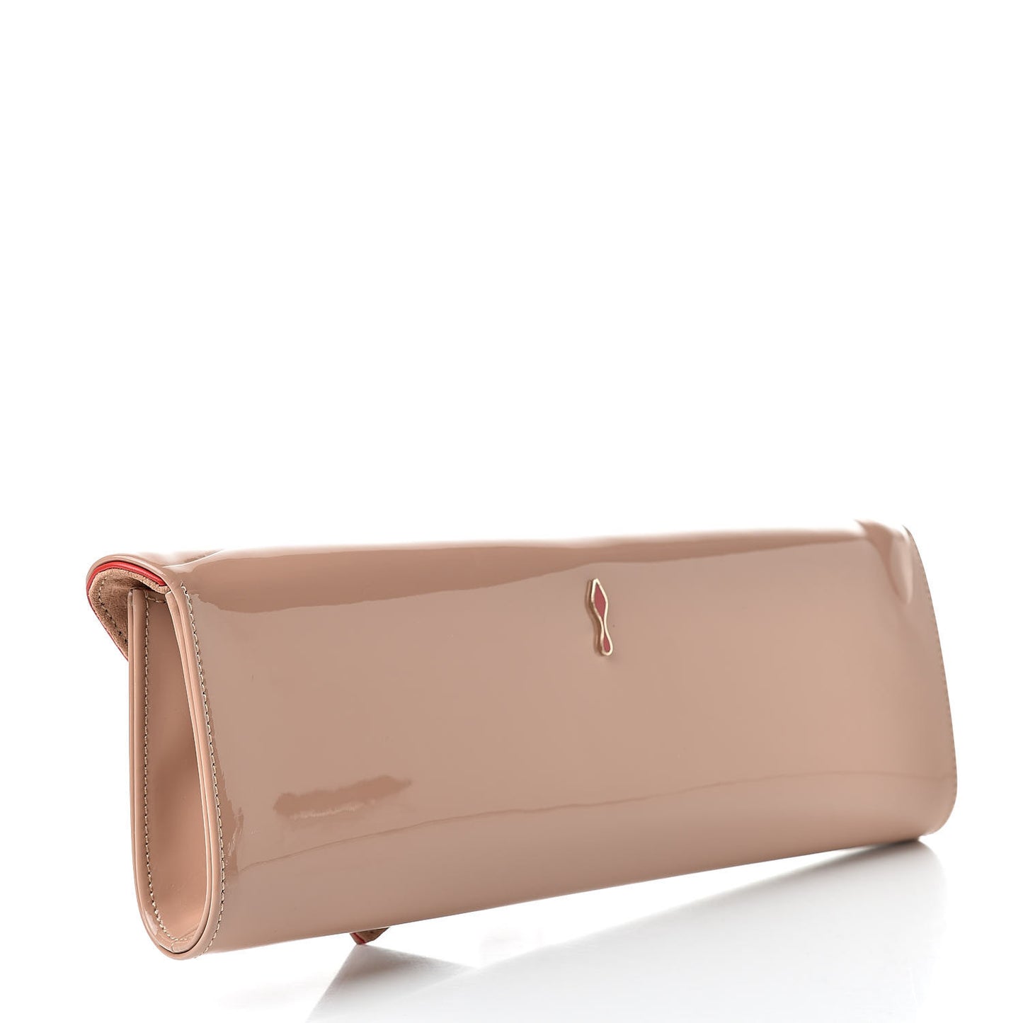 Patent So Kate Baguette Clutch Nude