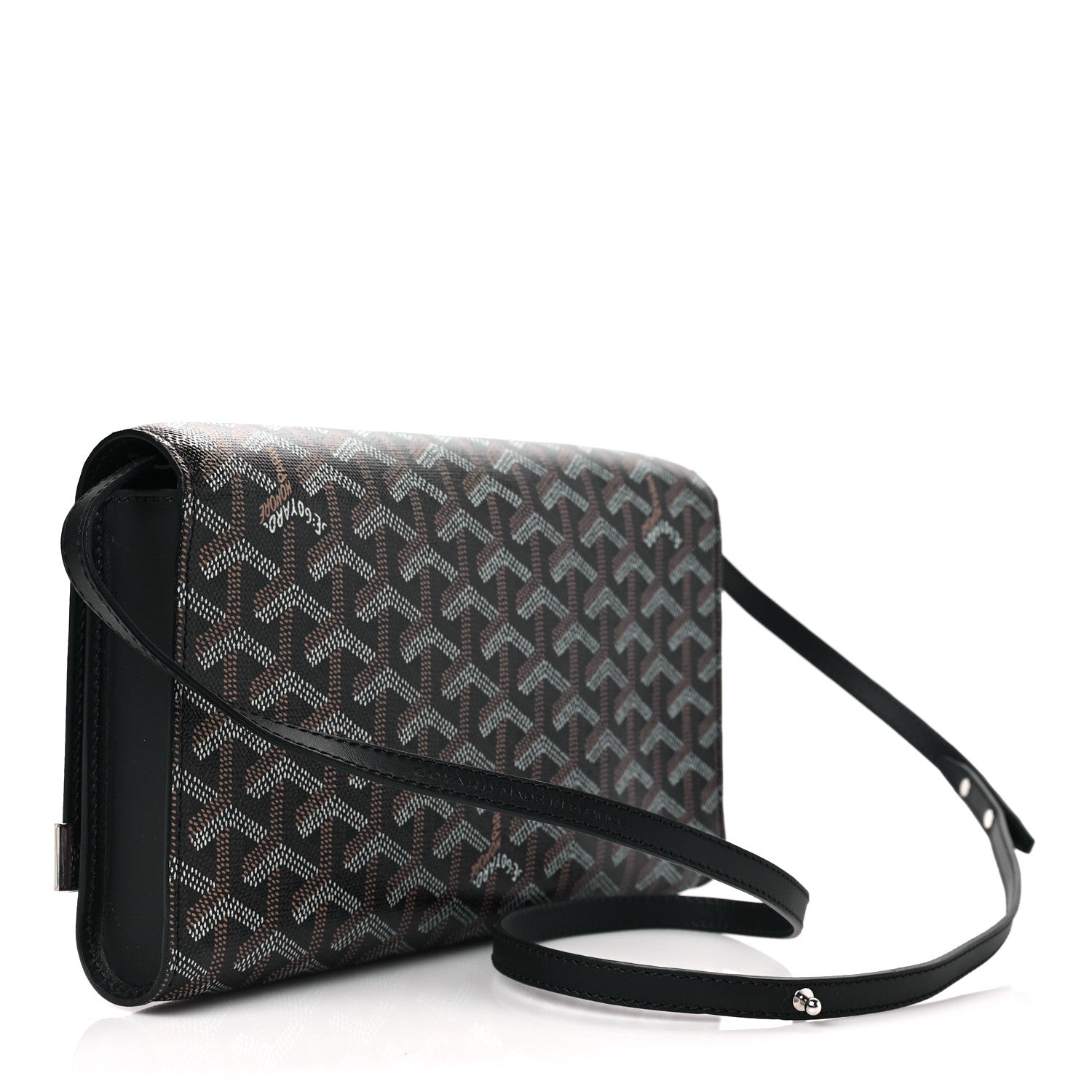 Goyard Goyardine Monte Carlo Bois Clutch With Strap Black 3 of 7