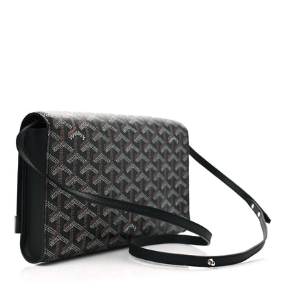 Goyard Goyardine Monte Carlo Bois Clutch With Strap Black 3 of 7