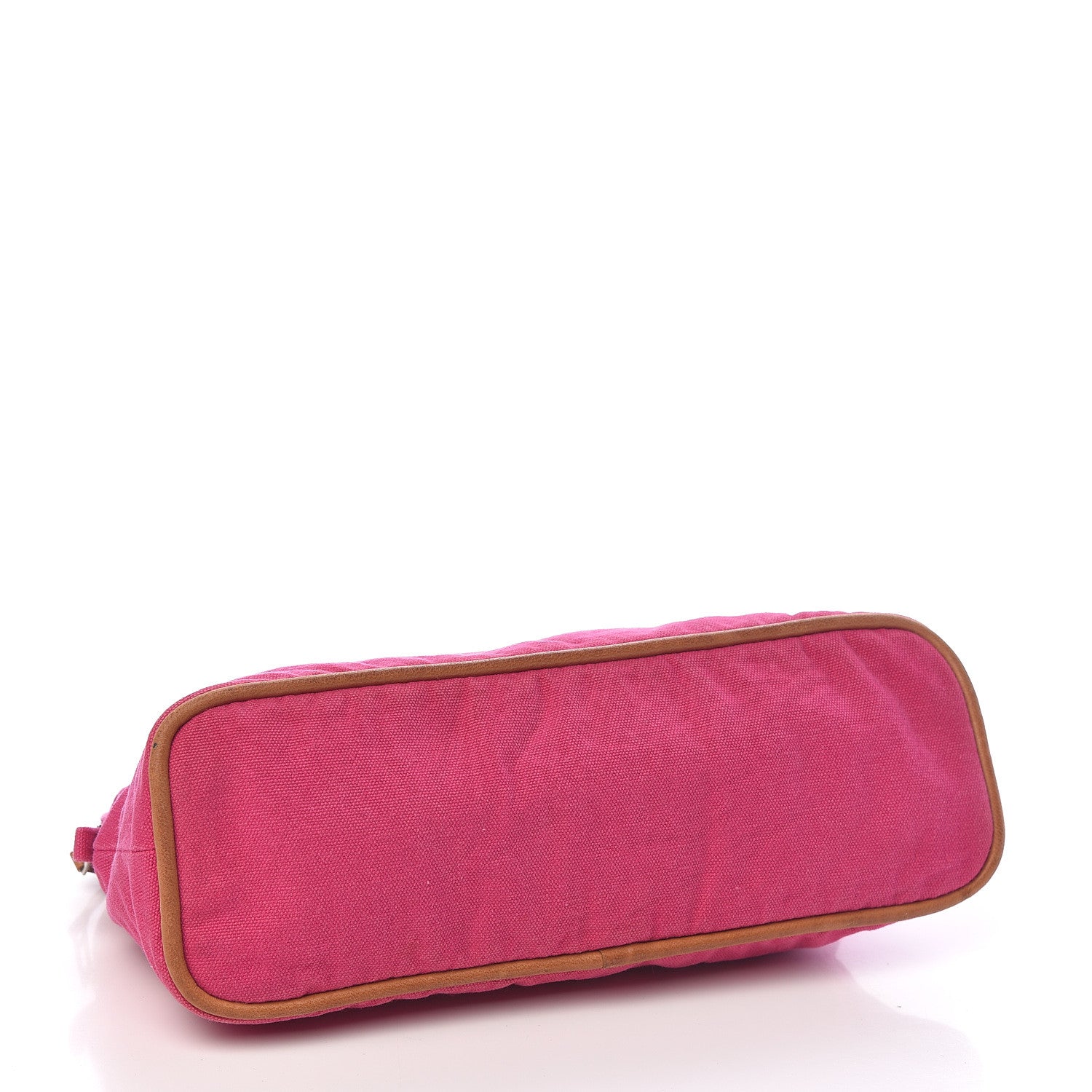 Hermes Cotton Canvas Bolide Travel Cosmetic Pouch MM Hibiscus 4 of 10
