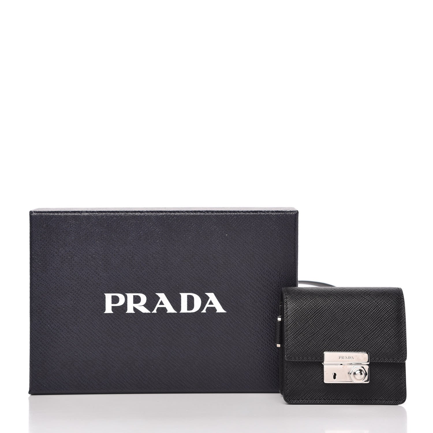 Prada Saffiano Lock Case Black 8 of 8