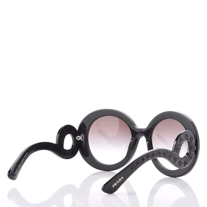 Prada Crystal Baroque Sunglasses SPR 31P Black 4 of 8