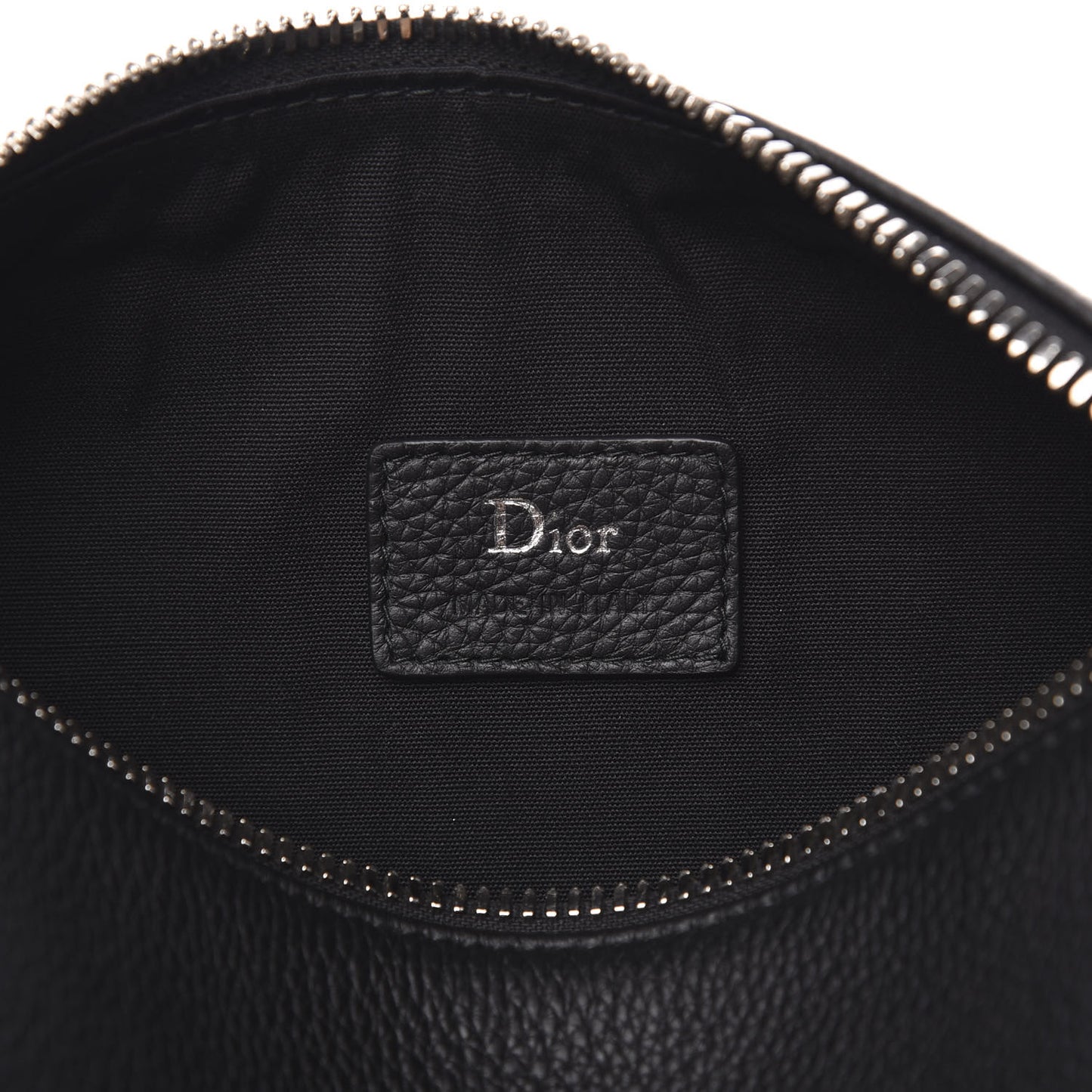 HOMME Grained Calfskin Mens Roller Pouch Black