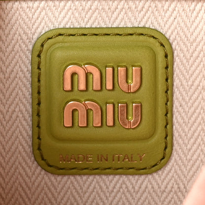 Miu Miu Camoscio Beau Top Handle Bag Edera 6 of 9