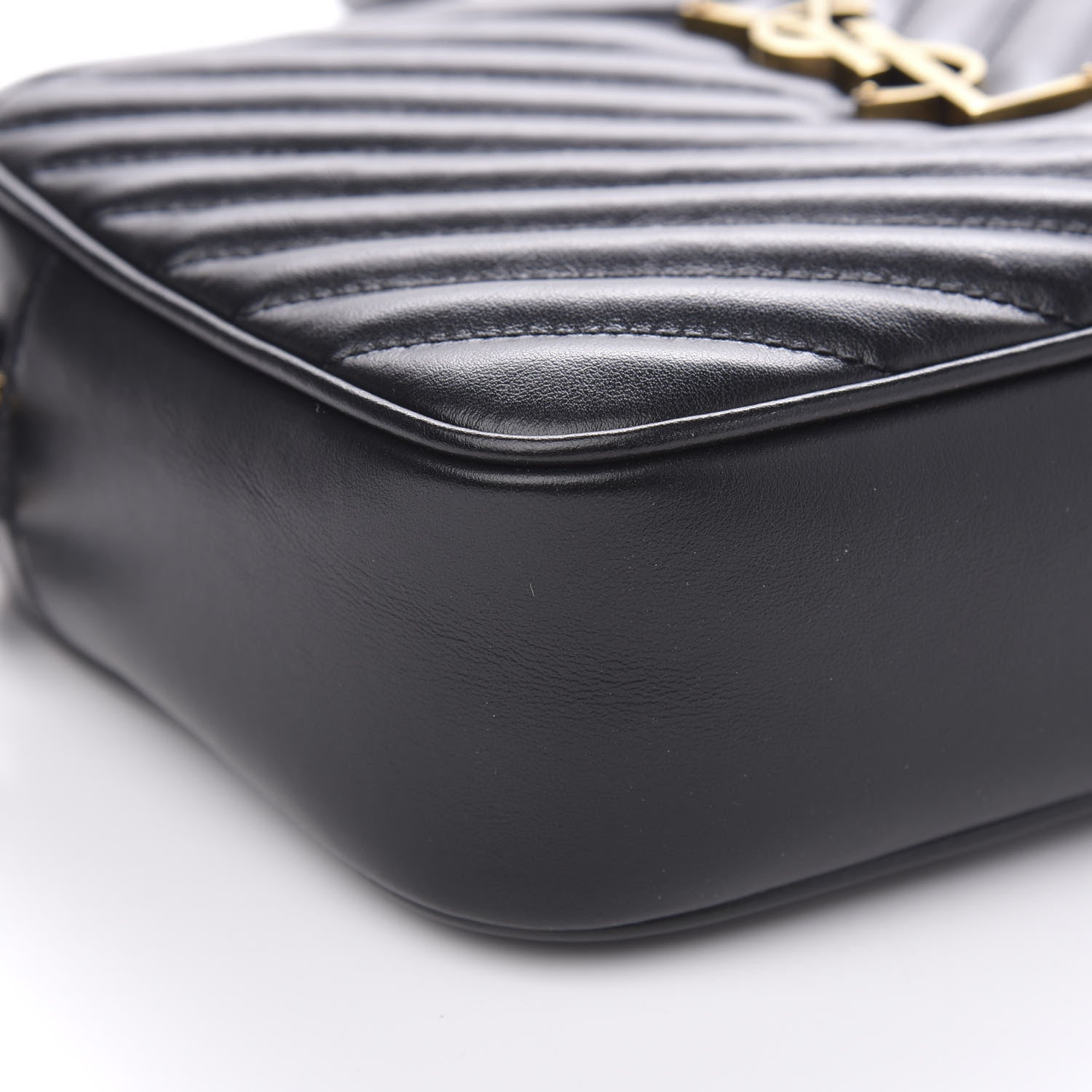 Saint Laurent Calfskin Matelasse Monogram Lou Camera Bag Black 9 of 10