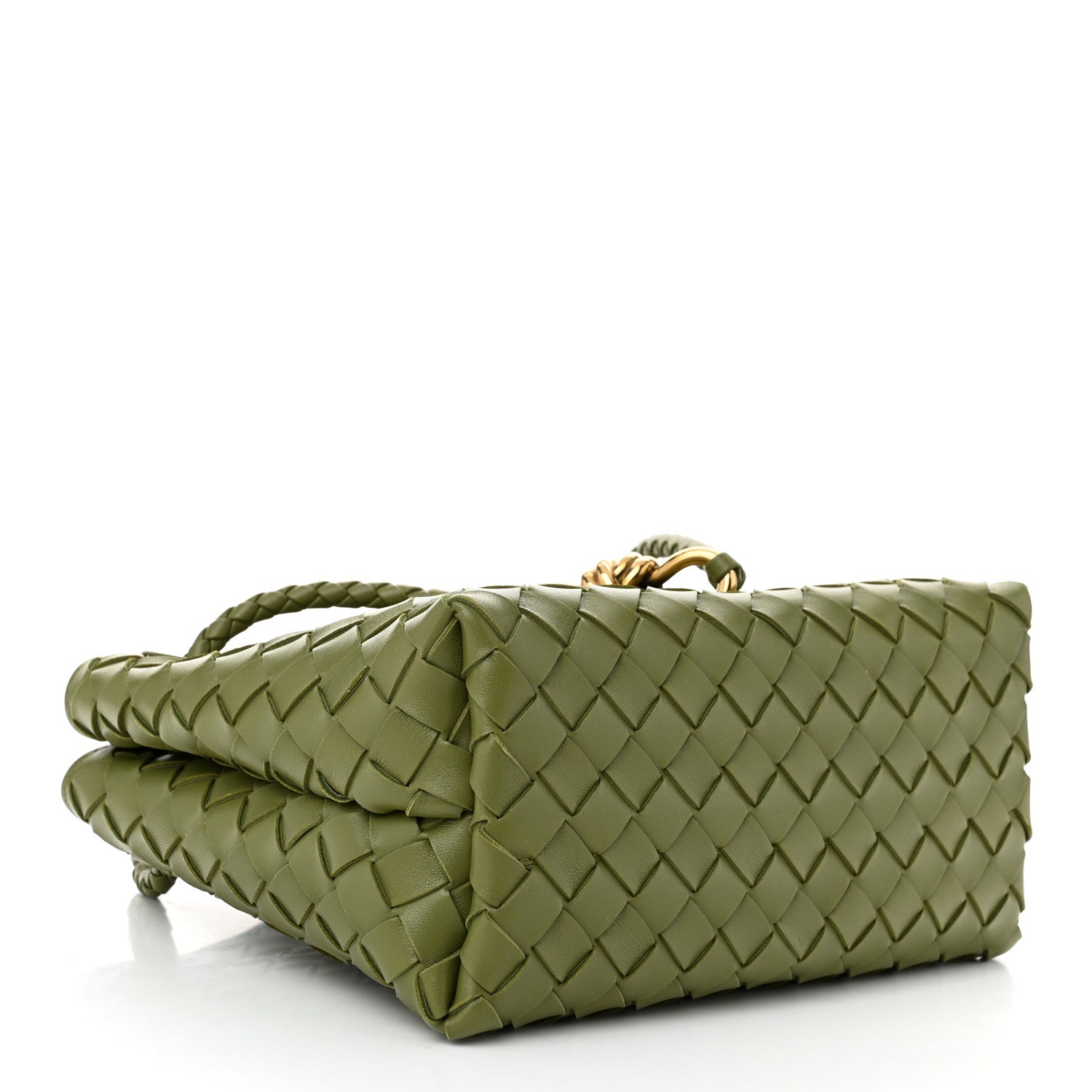 Bottega Veneta Nappa Intrecciato Small Andiamo Shoulder Bag Matcha 4 of 9