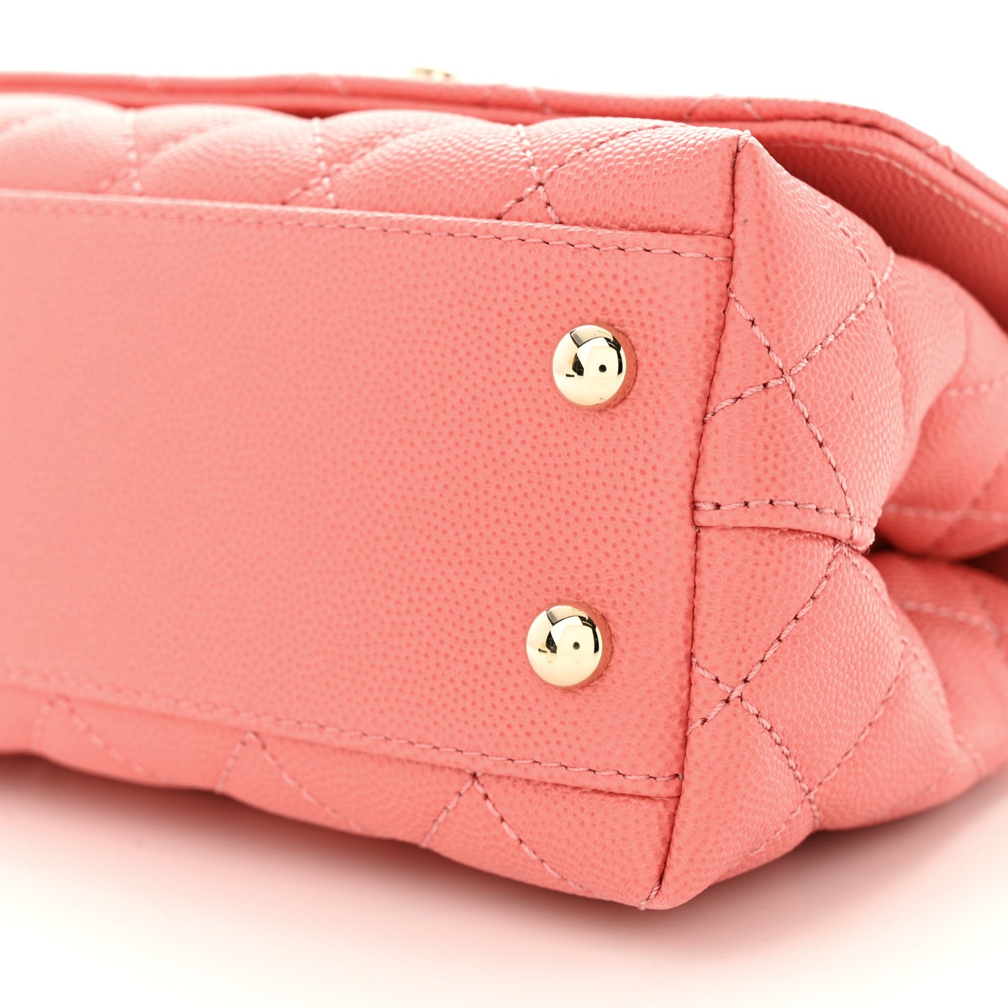 Caviar Quilted Extra Mini Coco Handle Flap Pink