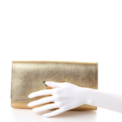 Louis Vuitton Calfskin Neo Sobe Louise EW Clutch Gold 2 of 9