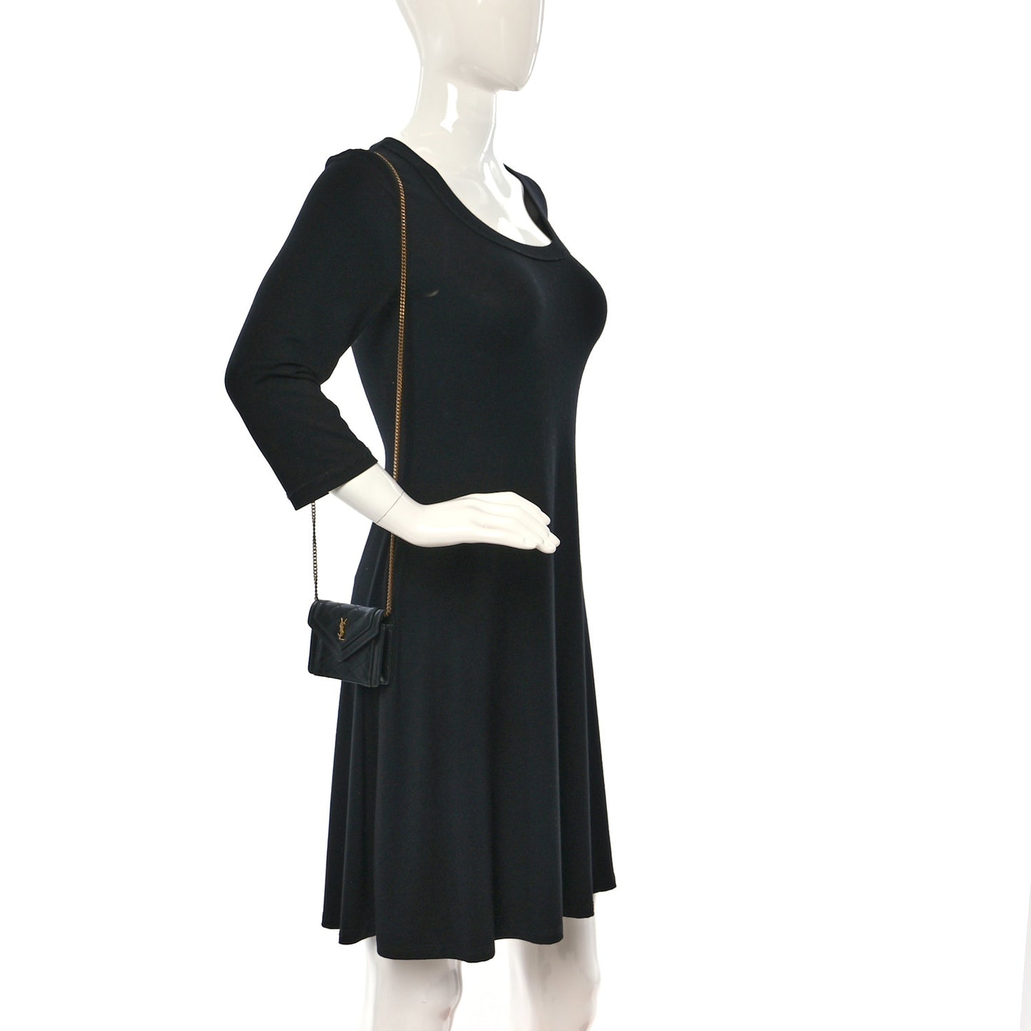 Lambskin Quilted Micro Gaby Bag Black