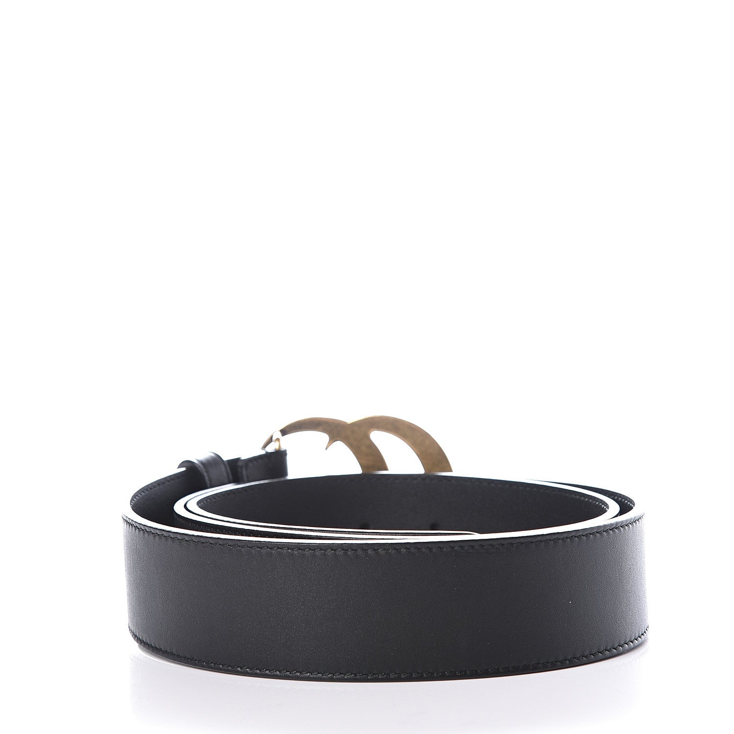 Gucci Calfskin Double G 40mm Belt 95 38 Black 2 of 6