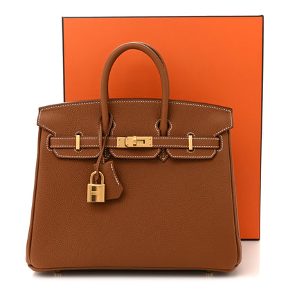 Hermes Togo Birkin 25 Gold 11 of 11