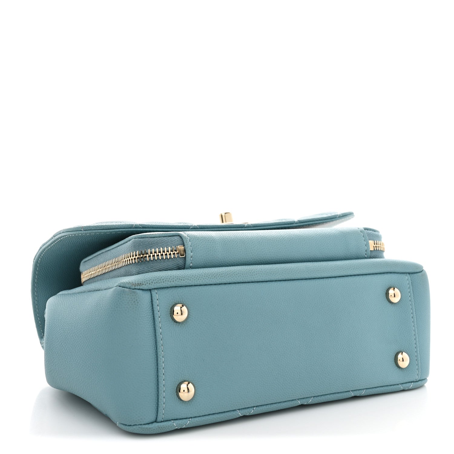 Chanel Caviar Quilted Medium Business Affinity Flap Light Blue 4 of 10