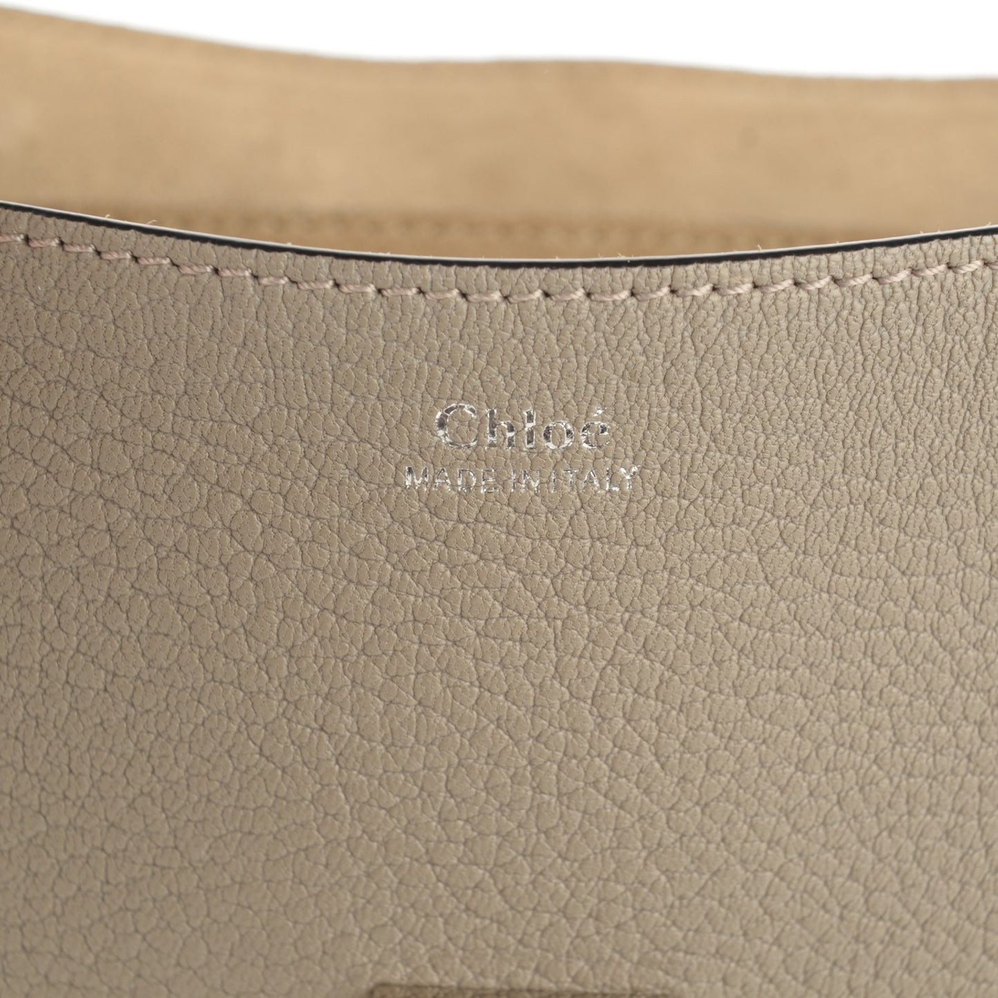 Grained Lambskin Drew Shoulder Bag Motty Grey