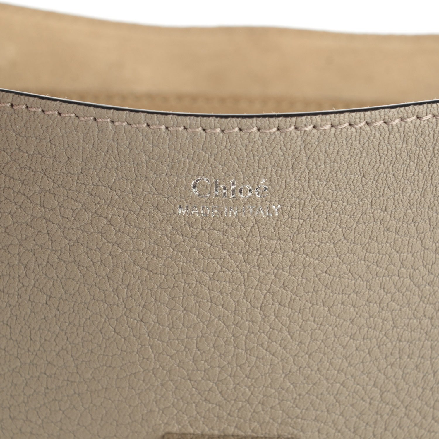 Chloe Grained Lambskin Drew Shoulder Bag Motty Grey 6 of 7