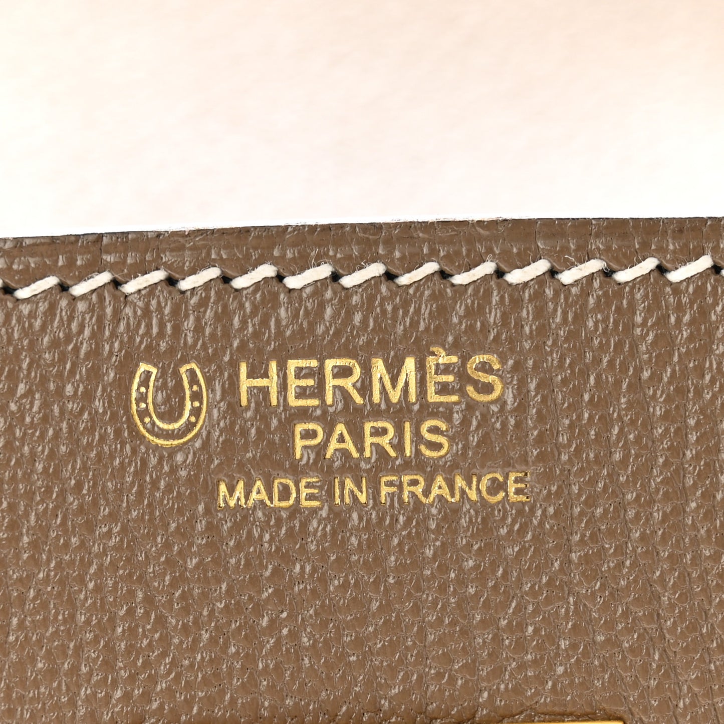 Chevre Mysore Horseshoe Birkin 30 Etoupe Black
