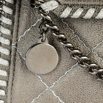 Stella McCartney Shaggy Deer Quilted Mini Falabella Light Grey 6 of 9