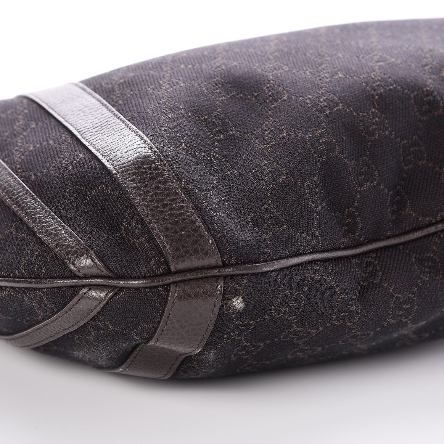 Gucci Monogram Medium Abbey Convertible Tote Dark Brown 9 of 10