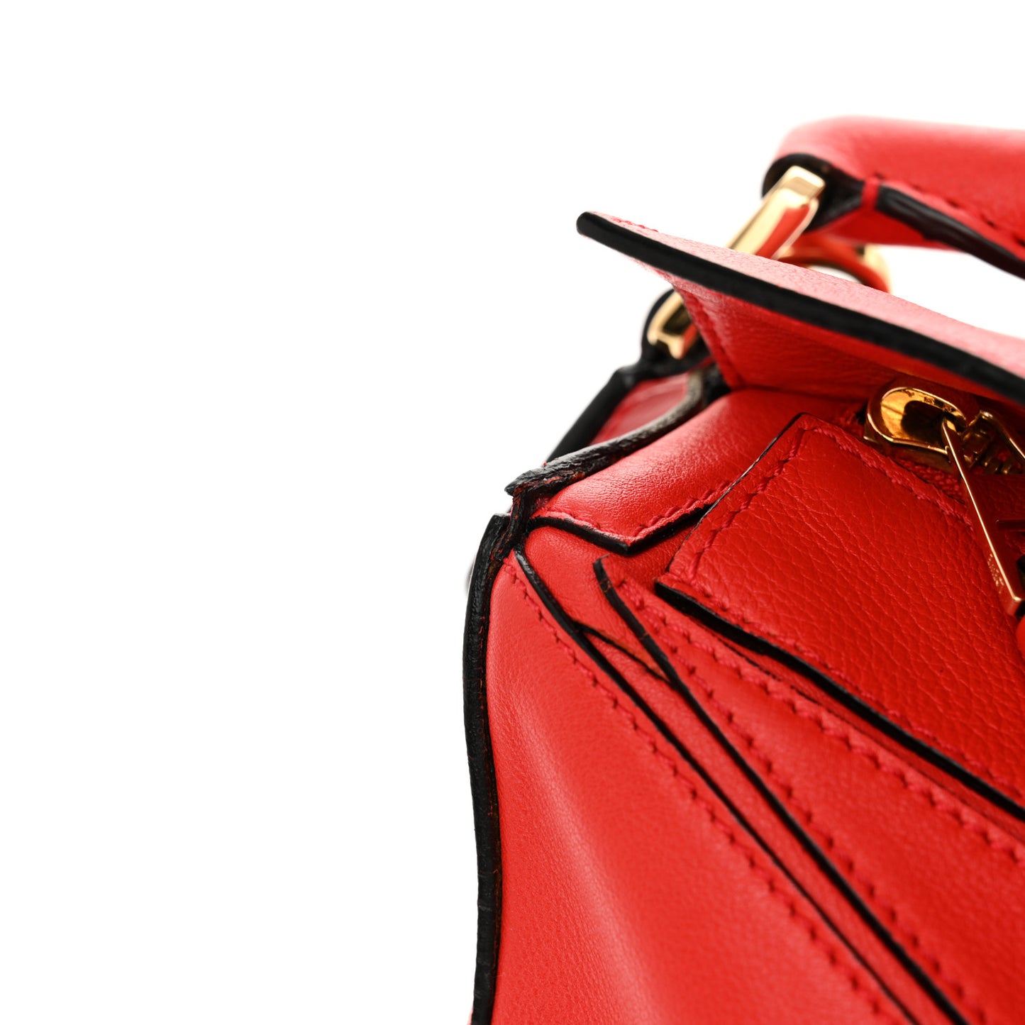 Calfskin Medium Puzzle Bag Primary Red