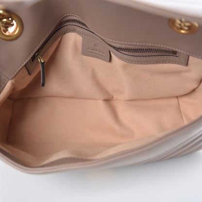 Gucci Calfskin Matelasse Small GG Marmont Shoulder Bag Porcelain Rose 7 of 10