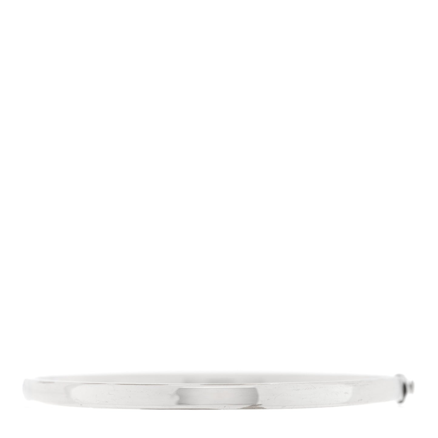 18K White Gold Diamond Metro Three-row Hinged Bangle Bracelet