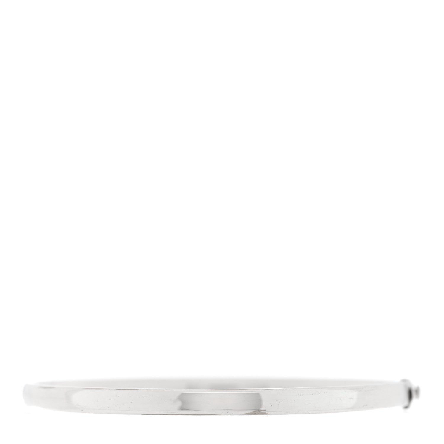 Tiffany 18K White Gold Diamond Metro Three-row Hinged Bangle Bracelet 2 of 4