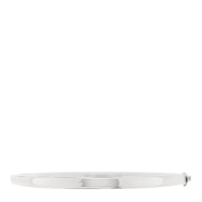 Tiffany 18K White Gold Diamond Metro Three-row Hinged Bangle Bracelet 2 of 4