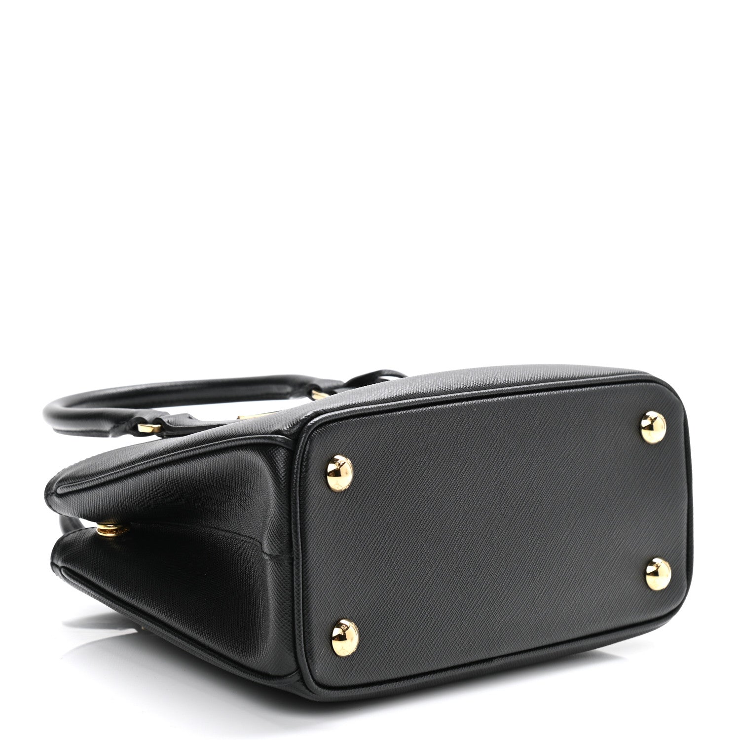Prada Saffiano Lux Micro Galleria Shoulder Bag Black 3 of 10