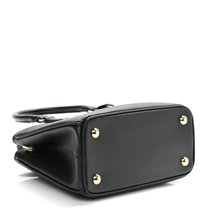 Prada Saffiano Lux Micro Galleria Shoulder Bag Black 3 of 10