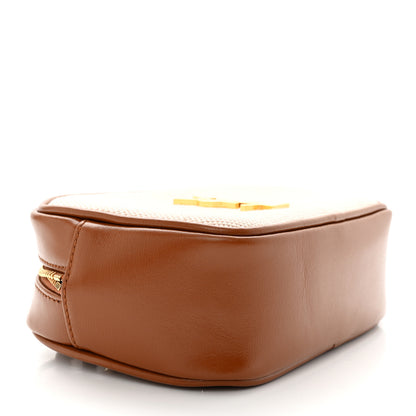 Saint Laurent Calfskin Canvas Monogram Lou Belt Bag Natural Beige Brick 4 of 11