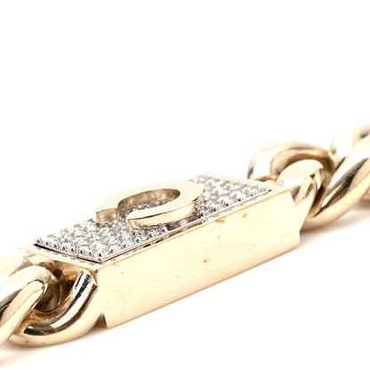 Chanel Crystal CC Chain Letters Belt Gold 4 of 5
