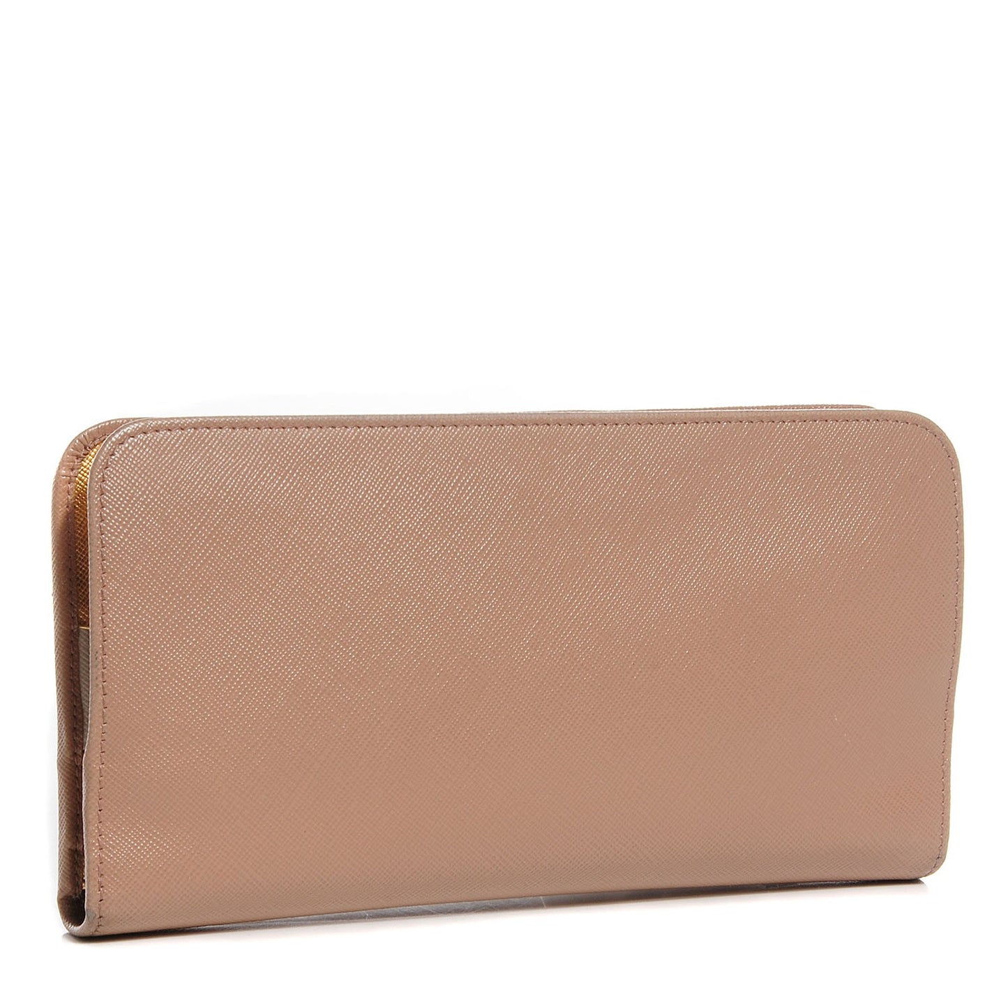 Saffiano Continental Wallet Cammeo Platino