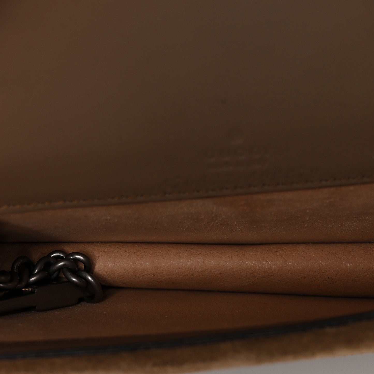 GG Supreme Monogram Super Mini Dionysus Shoulder Bag Taupe