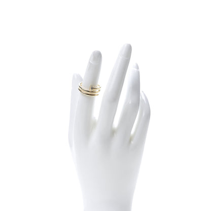 Cartier 18K Yellow Gold Diamond Double Juste Un Clou Ring 51 5.75 2 of 6