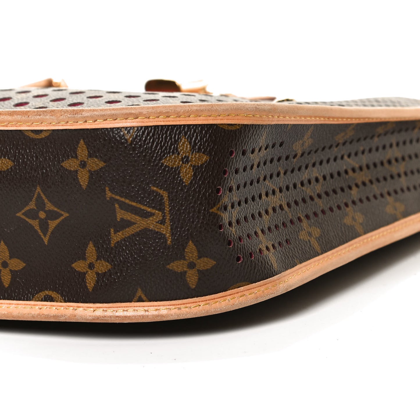 Monogram Perforated Musette Fuchsia