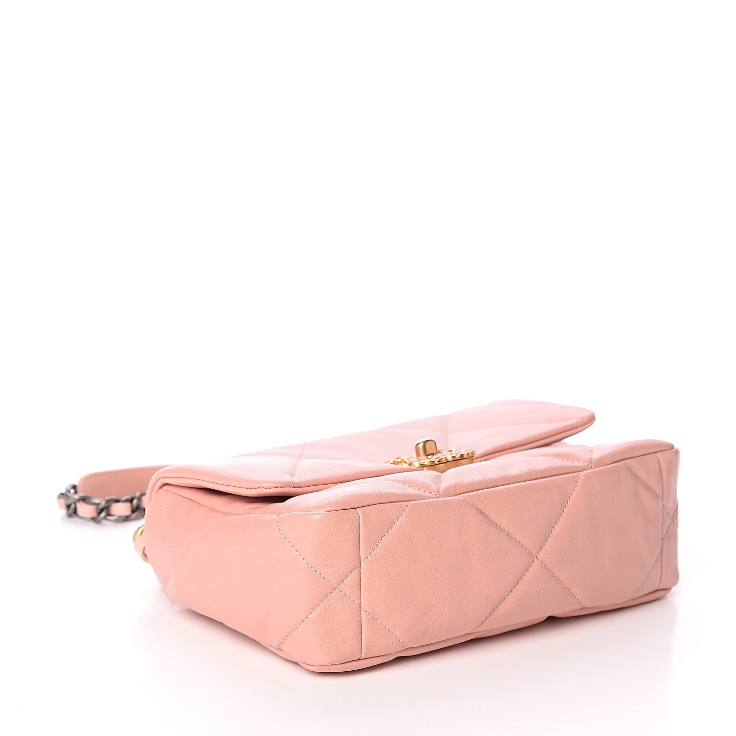 Chanel Goatskin Quilted Medium 19 Flap Light Pink 3 of 8