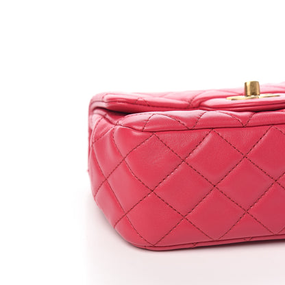 Chanel Lambskin Quilted Pearl Crush Mini Flap Pink 7 of 9