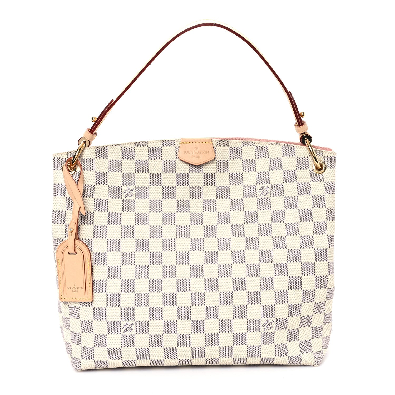 Louis Vuitton Damier Azur Graceful PM Rose Ballerine 1 of 11