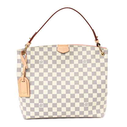 Louis Vuitton Damier Azur Graceful PM Rose Ballerine 1 of 11