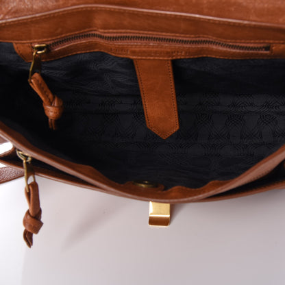 Proenza Schouler Lambskin Medium PS1 Satchel Saddle 6 of 9