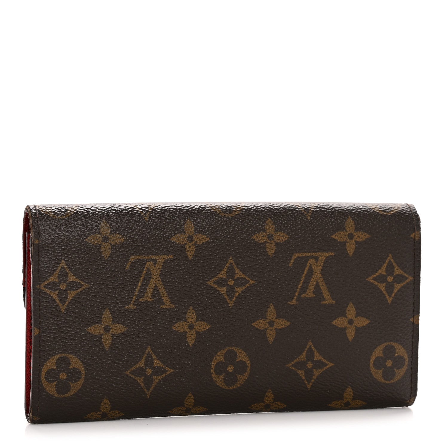 Louis Vuitton Monogram Emilie Wallet Red 3 of 10