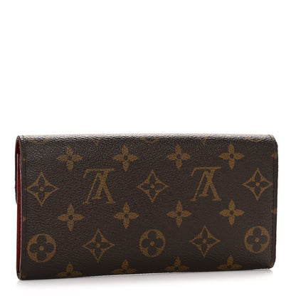 Louis Vuitton Monogram Emilie Wallet Red 3 of 10
