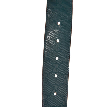 Gucci Imprime Monogram Interlocking G Belt 90 36 Verdant 4 of 7
