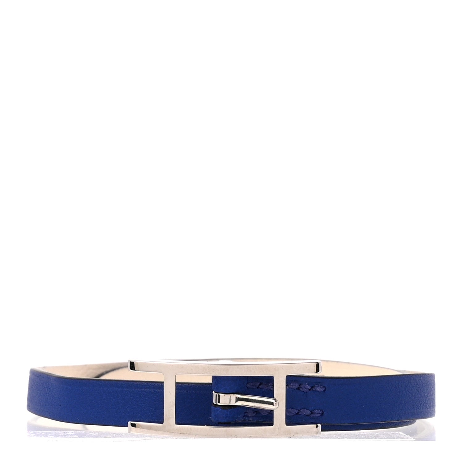 Hermes Swift Behapi Double Tour Bracelet T1 Bleu Electrique Nata 1 of 5