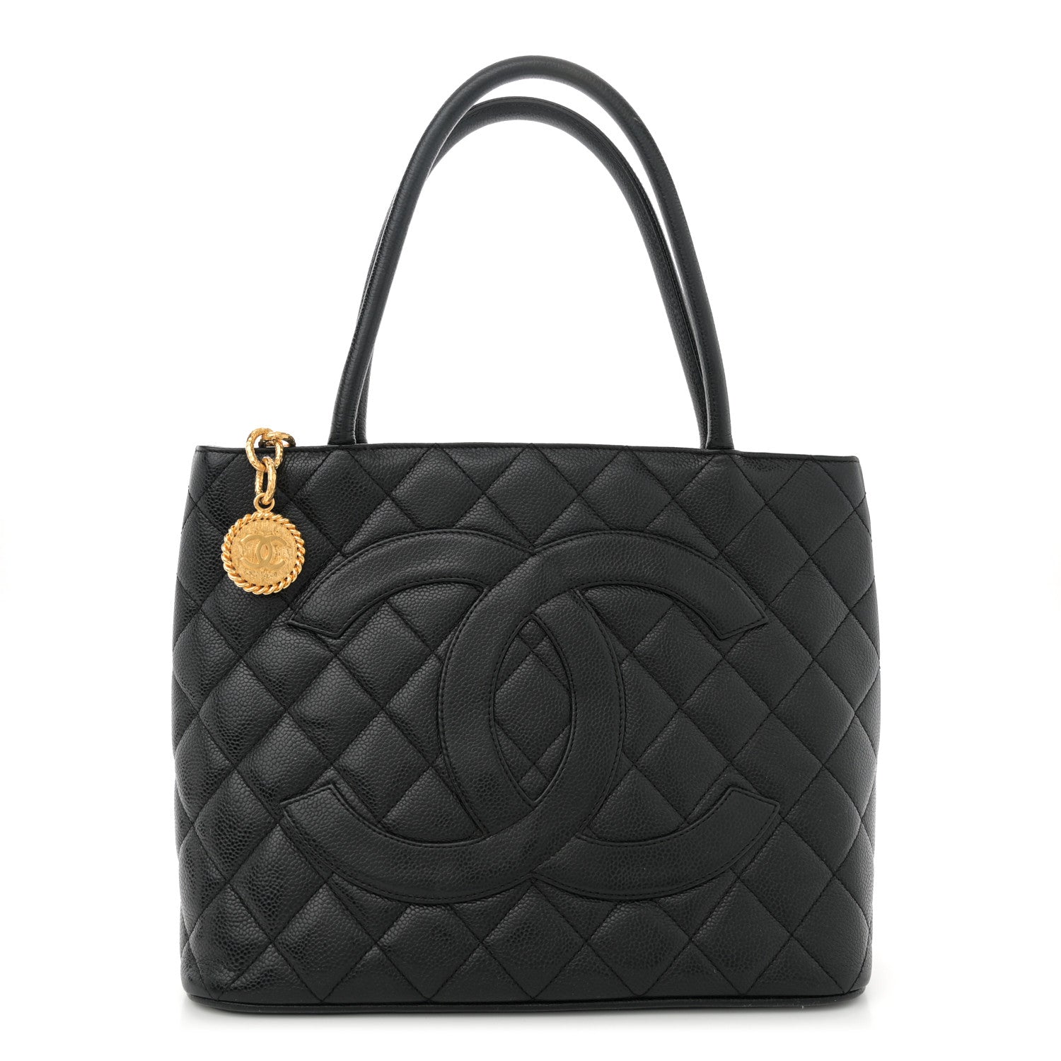 Chanel Caviar Quilted Medallion Tote Black 1 of 10