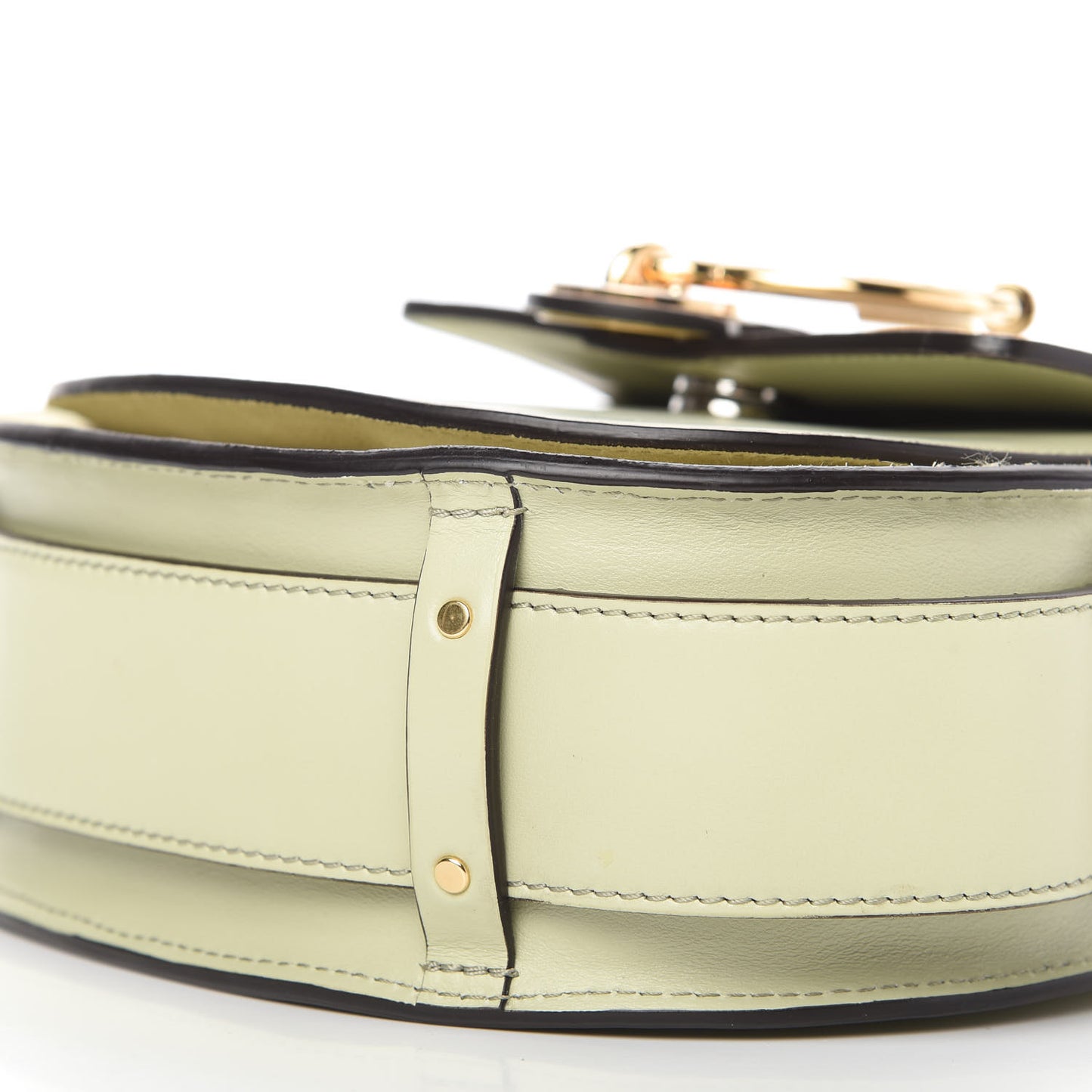 Goatskin Shiny Calfskin Small Tess Bag Stormy Grey
