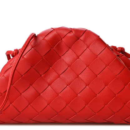 Bottega Veneta Nappa Intrecciato The Mini Pouch Bright Red 8 of 10