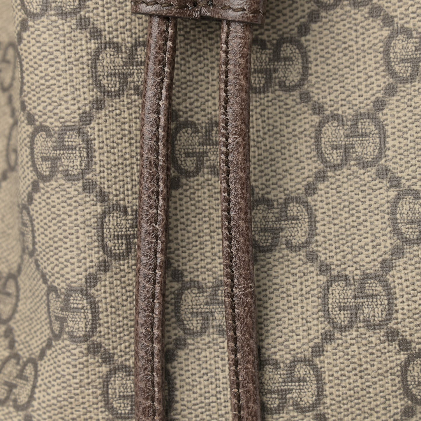 GG Supreme Monogram Web Ophidia Bucket Bag Brown