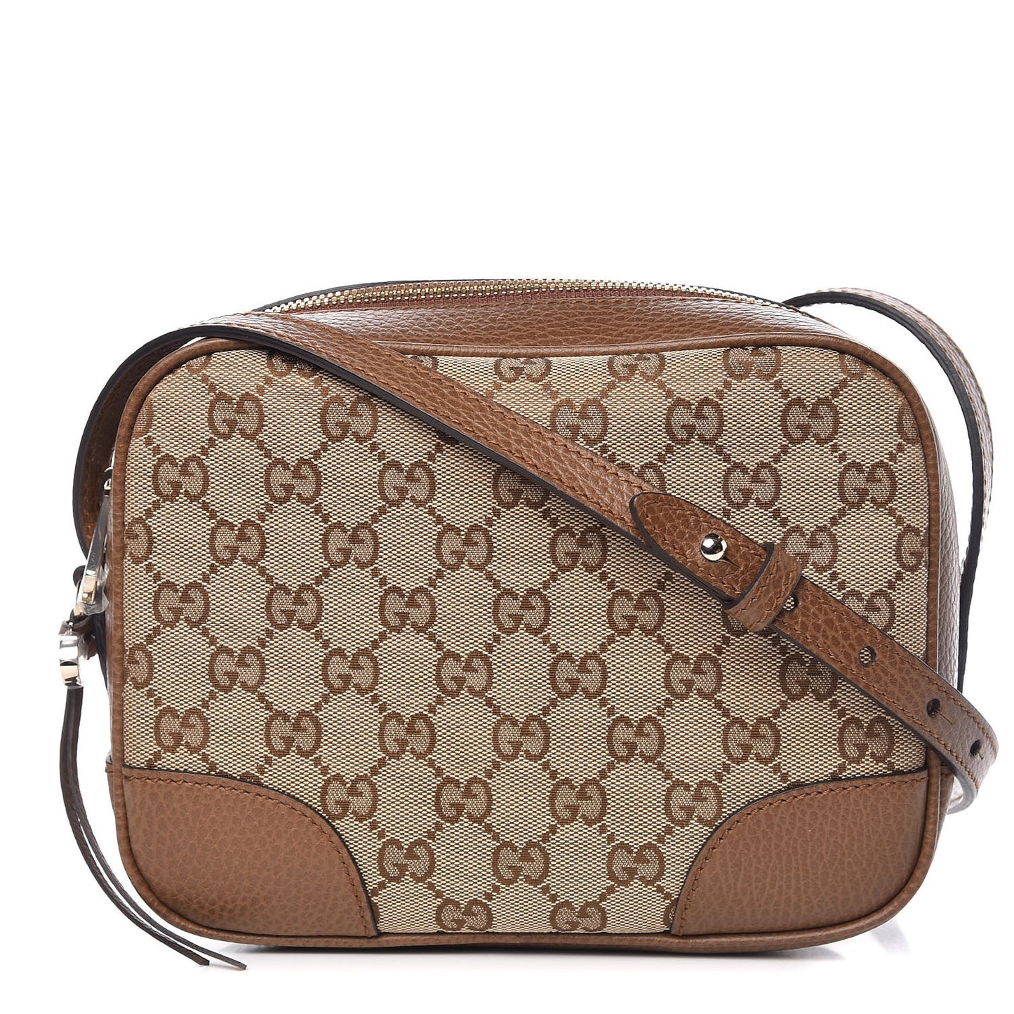 Monogram Mini Bree Messenger Bag Beige Tabacco