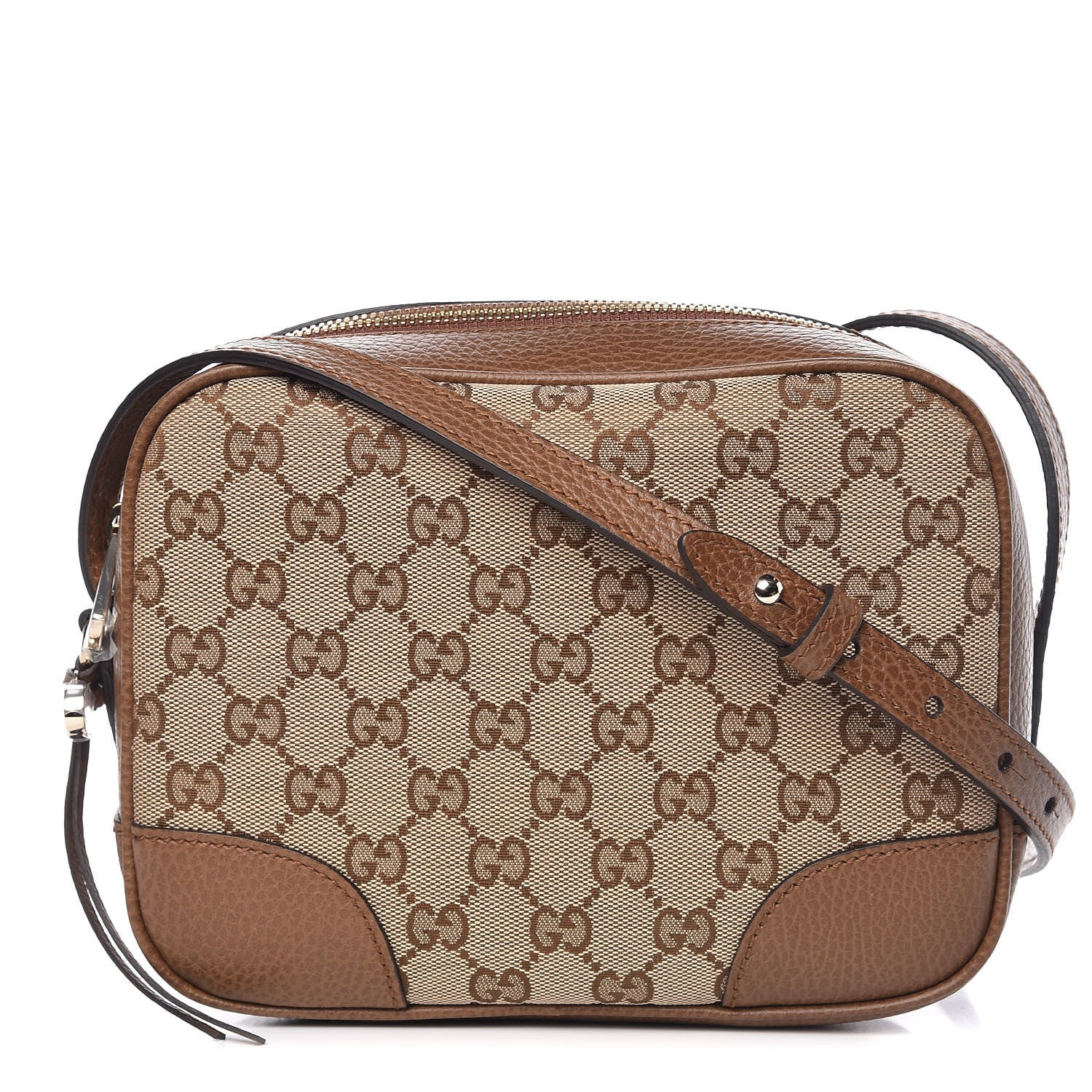 Gucci Monogram Mini Bree Messenger Bag Beige Tabacco 1 of 10